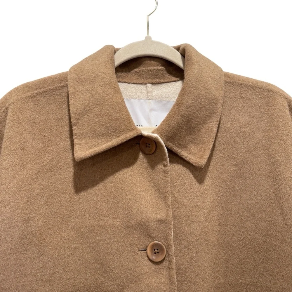 NWT Proenza Schouler White Label Reversible Double Face Coat Wool Tan Ivory Sz M - Picture 7 of 16